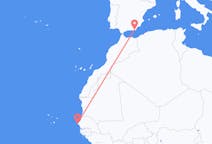 세네갈 다카르에서 출발해 스페인 알메리아로(으)로 가는 항공편