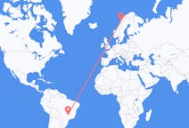 Flights from Uberlândia, Brazil to Bodø, Norway
