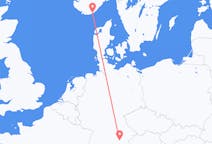 Vluchten van Kristiansand, Noorwegen naar München, Duitsland