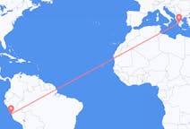 Flyrejser fra Lima, Peru til Patras, Grækenland