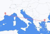 Fly fra Alexandroupoli til Montpellier