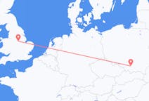 出发地 波兰从 克拉科夫前往英格兰的诺丁汉的航班