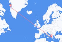 Flyreiser fra Zakynthos Island, Hellas til Aasiaat, Grønland