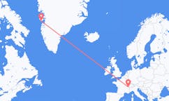 Fly fra Genève til Qeqertarsuaq