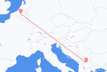 Loty z Brukseli, Belgia do Skopje, Macedonia Północna