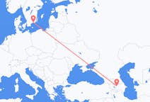 Vols de Gandja, Azerbaïdjan vers Karlskrona, Suède