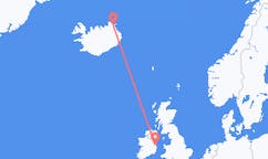 Vols de Thorshofn, Islande pour Dublin, Irlande