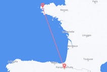 Vols depuis la ville de Pampelune vers la ville de Brest