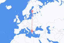 Flights from Patras, Greece to Turku, Finland