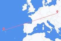 Fly fra Terceira til Rzeszów