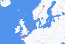 Flights from Brest, France to Östersund, Sweden