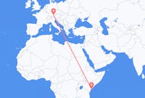 Flyrejser fra Lamu, Kenya til München, Tyskland