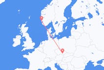 Flights from Haugesund, Norway to Brno, Czechia