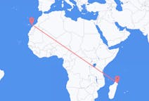 Flyg från Sambava, Madagaskar till Ajuy, Spanien