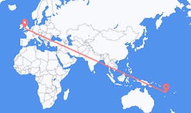 Flights from Vanuatu to Wales