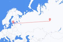 Flyg från Podkamennaya Tunguska till Tallinn