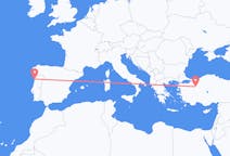 Flyg från Porto, Portugal till Eskişehir, Turkiet