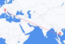 Flyreiser fra Sihanoukville Province, til Milano