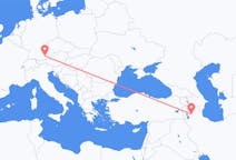 Flyg från Tabriz, Iran till München, Tyskland