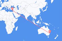 Flyrejser fra City of Newcastle, Australien til Larnaca, Cypern