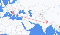 Flyg från Varanasi, Indien till Brindisi, Italien