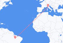Flyreiser fra Araguaína, Brasil til Pisa, Italia