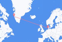 Flyrejser fra Maniitsoq, Grønland til Vesterland, Tyskland