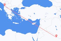 Flyreiser fra Rafha, Saudi-Arabia til Tirana, Albania