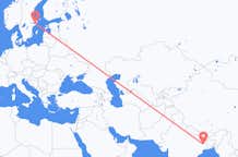 Flyreiser fra Durgapur, India, til Stockholm, India