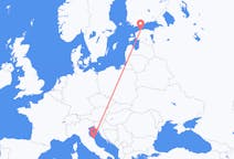 出发地 爱沙尼亚出发地 塔林目的地 意大利安科納的航班