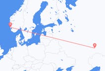Flyg från Samara, Ryssland till Haugesund, Norge