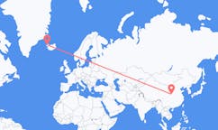Flights from the city of Xi'an, China to the city of Ísafjörður, Iceland