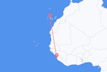 Flyg från Freetown, Sierra Leone till Teneriffa, Spanien