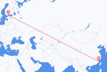 Flights from Fuzhou to Helsinki
