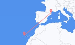 Vluchten van Perpignan, Frankrijk naar La Palma (ort i Mexiko, Guanajuato, Salamanca), Spanje