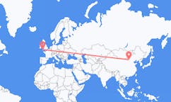 Flyreiser fra Hohhot, Kina til Newquay, England