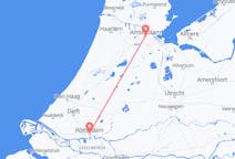 Lennot Amsterdamista Rotterdamiin