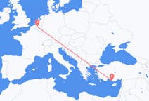 Flyreiser fra Gazipaşa, Tyrkia til Brussel, Belgia