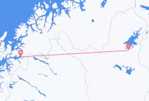 Vols depuis la ville de Narvik vers la ville d'Ivalo