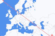 Flights from from Karachi to Egilsstaðir