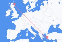 Flyg från Aberdeen, Skottland till Bodrum, Turkiet