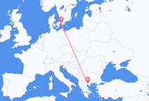 Vluchten van Malmö, Zweden naar Thessaloniki, Griekenland