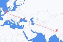 Flyreiser fra Jorhat, India til Amsterdam, Nederland