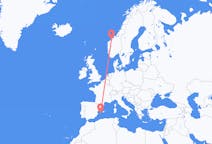 Flights from Molde, Norway to Ibiza, Spain