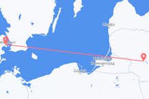 Vluchten van Kopenhagen, Denemarken naar Kaunas, Litouwen