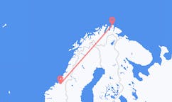 Flug frá Mehamn, Noregi til Þrándheims, Noregi