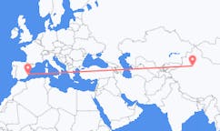 出发地 中国库尔勒目的地 西班牙阿利坎特的航班