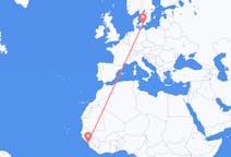 Flyreiser fra Conakry, Guinea til Malmö, Sverige