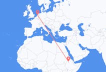 Flyg från Gonder, Etiopien till Amsterdam, Nederländerna
