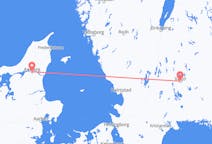 Flyreiser fra Aalborg, Danmark til Växjö, Sverige